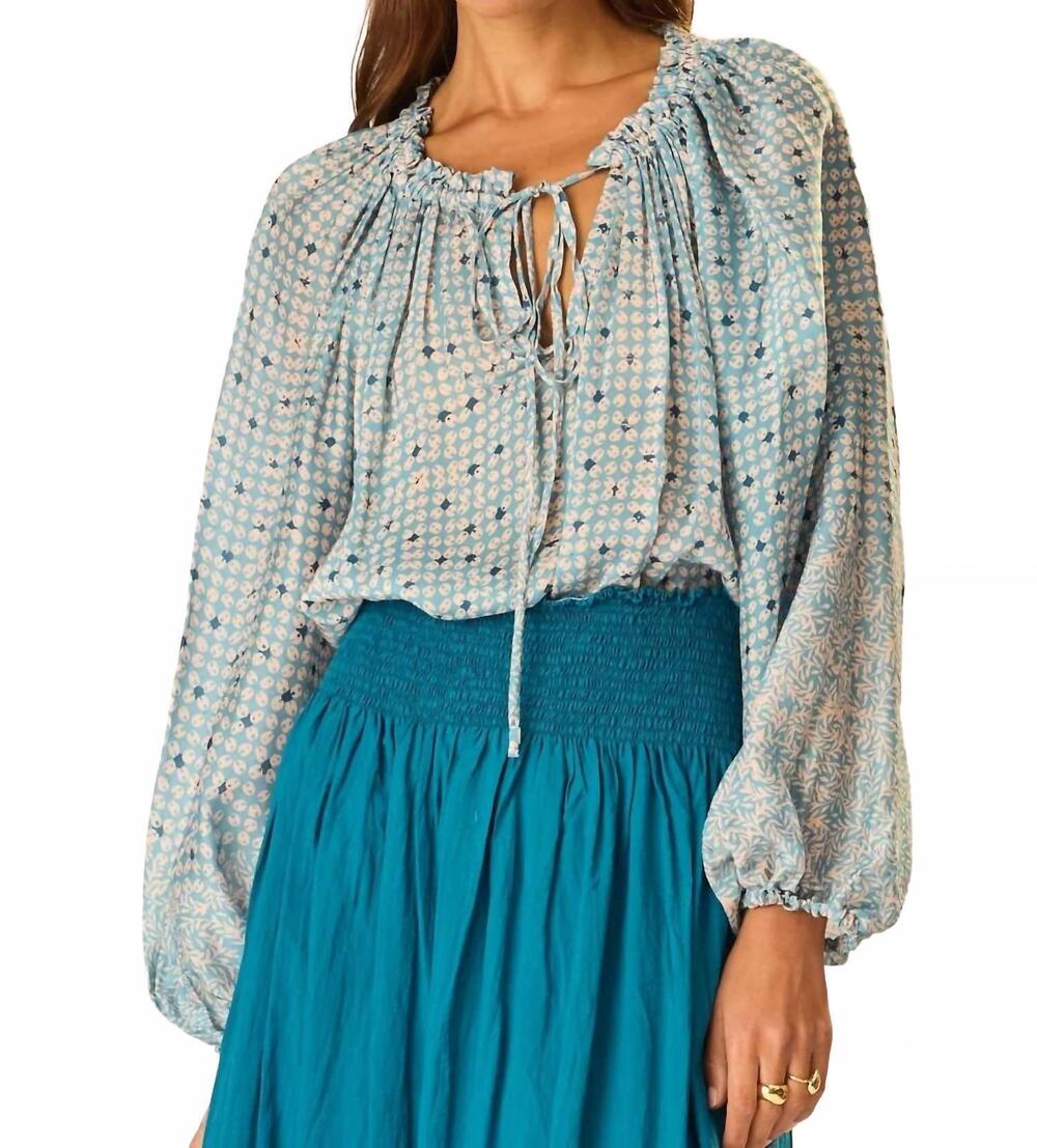 NEW NATALIE MARTIN ashley top in delphi sky